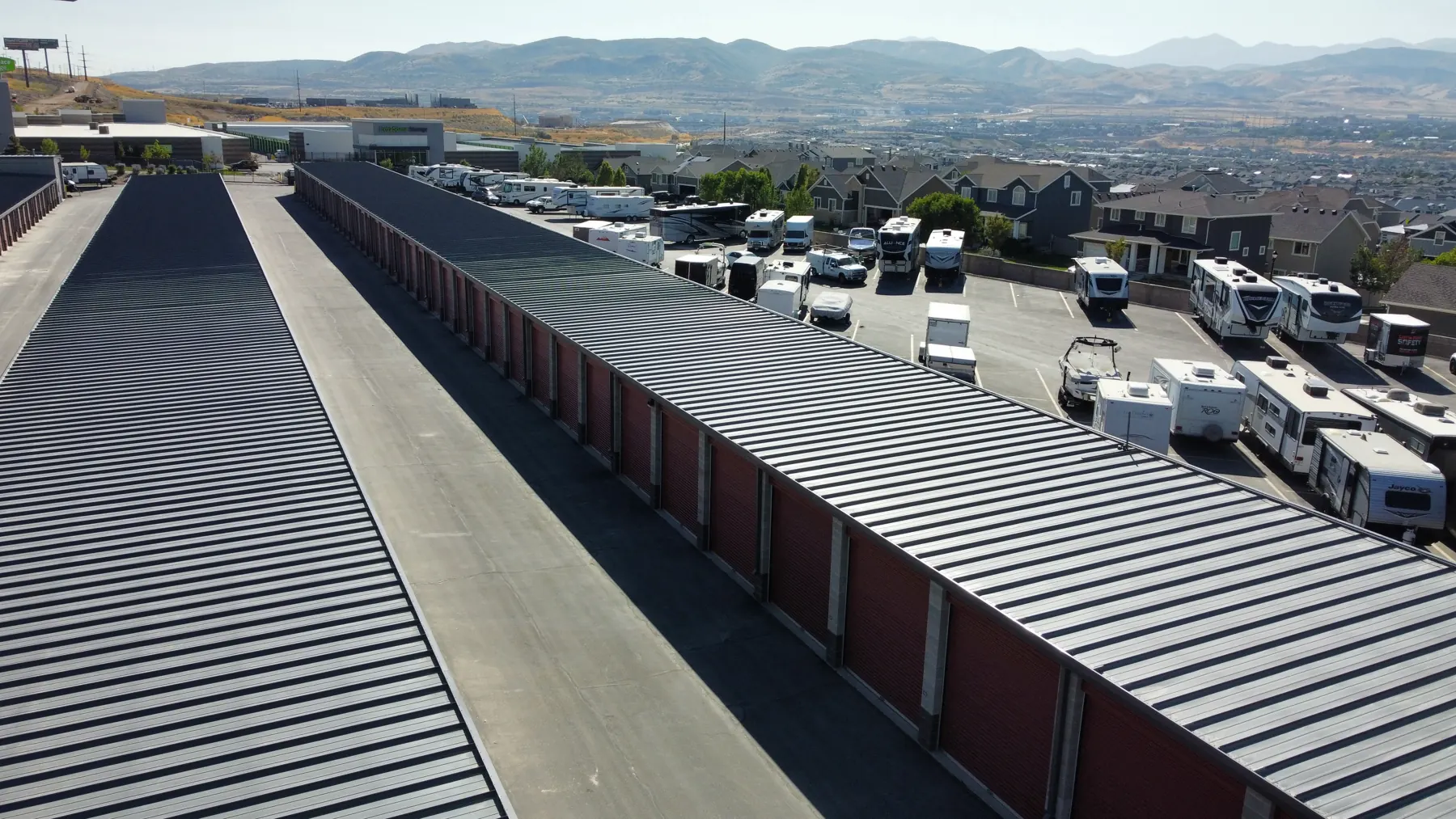 RVs, boats and trailers stored at a protected facility